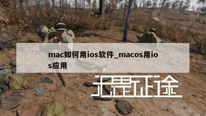 mac如何用ios软件_macos用ios应用