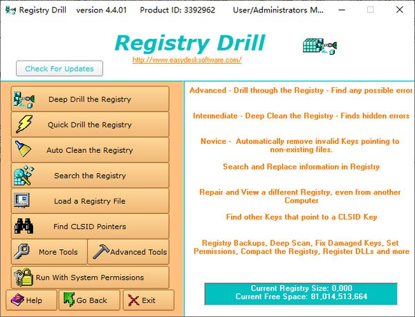 Registry Drill(注册表维护软件)